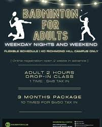 Image result for Simons Drop In Badminton Club