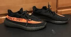 Adidas Yeezy Boost 350 V2 Beluga Black Orange Shoes Men Size 9.5 ...