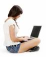 girl on computer