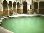 Images of the Georgian facade of the Baths at Bath, England ...