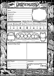 Image result for rpg character sheet