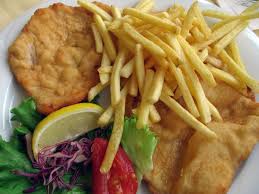 Image result for schnitzel mit pommes