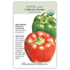 Afbeeldingsresultaat voor californian wonder golden sweet pepper