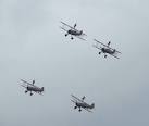 Stunt flying over Rendcomb Airfield - via Daymix