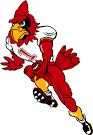 Cardinal football player team mascot color vinyl sports decal ...