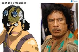 Usopp vs Gaddafi - gaddafi-usopp