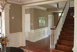 Wainscotting around the ceiling trim.