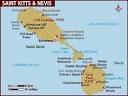 Map of Saint Kitts & Nevis
