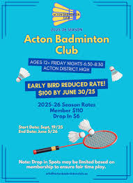 Image result for Acton Badminton Club