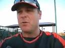 Pacific head coach and former Major Leaguer Ed Sprague talks to