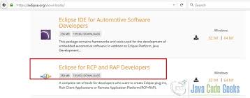 Image result for Eclipse RCP