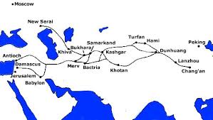 Image result for silk road map