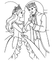 Barbie Princess coloring page