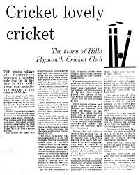 Image result for Hills Plymouth Cricket Club