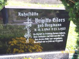 Grab von Brigitte Eilers (geb. Bergmann) (18.07.1948-23.03.1975), Friedhof Westerhusen - ws013