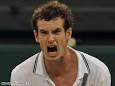 Andy Murray reacts late Monday following his five-set victory against ... - art.murray.afp