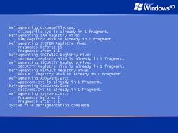 Image result for windows xp defragmentation