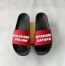 Image result for sendal unik di bandung