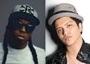 Lil Wayne Shoots 'Mirror' Video with Bruno Mars