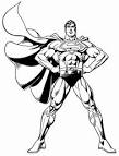 Superman coloring page
