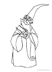 Wizard coloring page