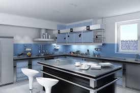 Modern design of the kitchen