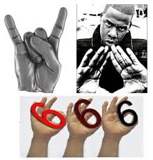 Image result for 666 hand sign