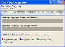 Image result for windows xp defragmentation
