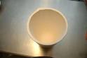 Crucible ferro 10" x 7" foundry casting melting glaze