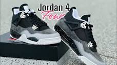 New look! Jordan 4 fear pack quality check unboxing review w/on ...