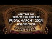 Audition for the 2024/25 Civic Orchestra Season - YouTube