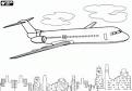 Airplane coloring page