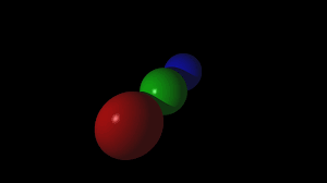 Image result for sphere checkered plane raytrace