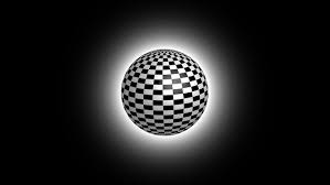 Image result for sphere checkered plane raytrace