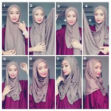 Gambar Tutorial Hijab Modern Simple Casual Terbaru - Terupdate.xyz