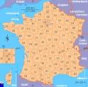 Clickable map of France (