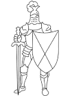 Les coloriages de chevalier