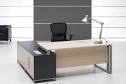 Modern <b>Office Table Design Ideas</b> with Dark <b>Office</b> Chairs in Small <b>...</b>