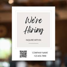 Image result for help wanted sign window
