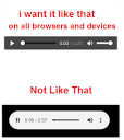 html - How to remove rounded corners of an audio tag on Chrome and ...