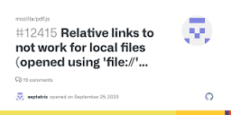 Relative links to not work for local files (opened using 'file ...