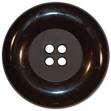 Large Black 4-Hole Button with Wide Rim: As cute as a button