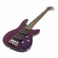 Wesley Purple Acrylic 4 String Electric Bass Guitar - Ertghty