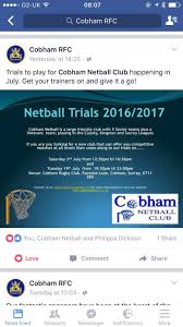 Image result for Cobham Netball Club