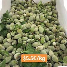 Image result for fresh green almonds