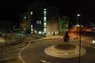 UEA at night: roundabout, University Drive - via Daymix