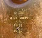 The gun was made by the Krupp factory - the observant in Belfast will have - via Daymix