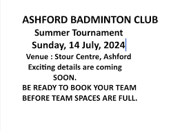 Image result for Racqueteers Jnr (Ashford) Badminton Club