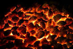 On Black: Hot Coals by chrismar [