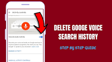 How to Delete Google Voice Search History 2019 | Delete Google ...